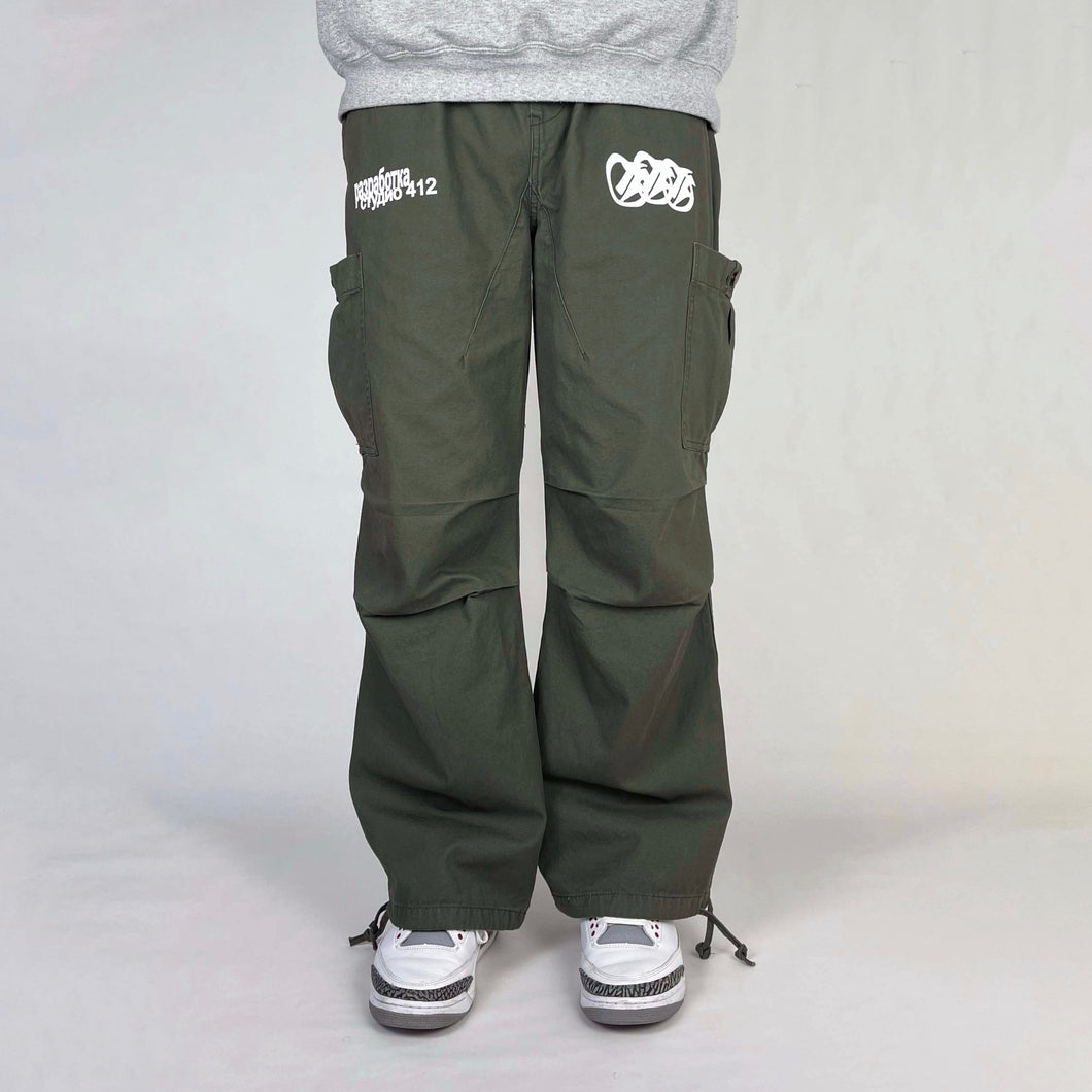 Cargo pant Ovile green 412